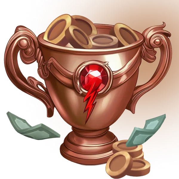 Cup with coins